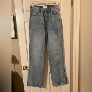 Grey Lab Los Angeles Women’s High Rise Light Vintage Wash Jeans Size 25